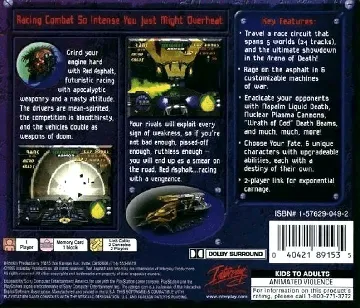 Red Asphalt (US) box cover back